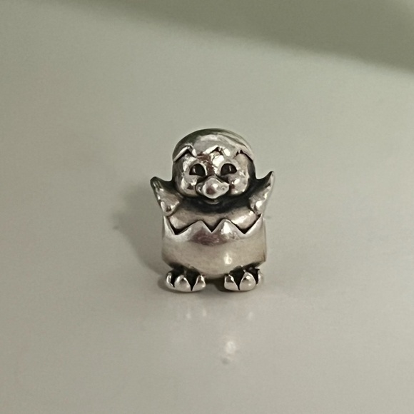 Rare Vintage Pandora Spring Chicken Easter Egg Hatching Charm 🐣 - Picture 3 of 11